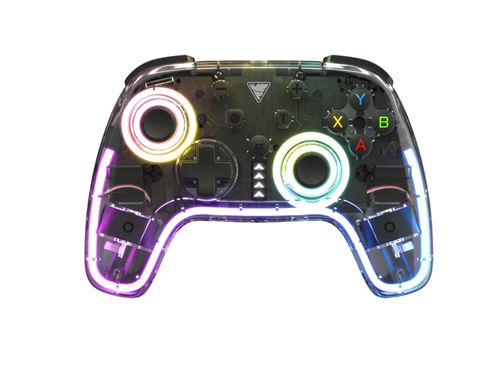 Manette sans fil DRAGONSHOCK ORION GLOW RGB Bluetooth & Dongle 2.4G Vibration & gyroscope - vue 2