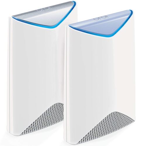 NETGEAR Orbi Pro SRK60 - Wifi-systeem (router, verlengstuk) - tot 5000 vierkante voet - GigE - 802.11a/b/g/n/ac - Tri-Band - wandbevestiging, op plafond te monteren