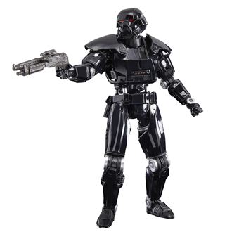 Figurine Star Wars Black Deluxe The Mandalorian Dark Trooper Noir