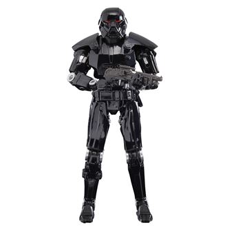 Figurine Star Wars Black Deluxe The Mandalorian Dark Trooper Noir