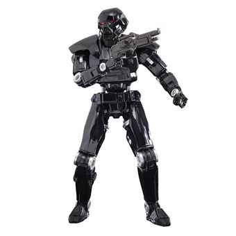 Figurine Star Wars Black Deluxe The Mandalorian Dark Trooper Noir
