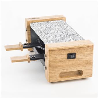 Raclette H.Koenig WOD2 et Pierre à cuire 350 W Gris et Beige