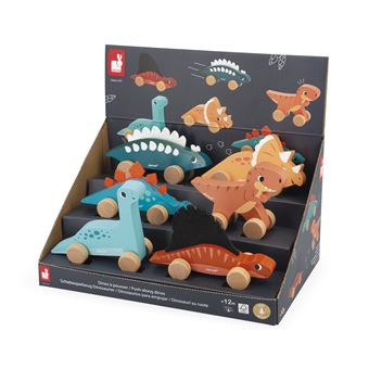 Jouet Janod Dinos à pousser - 1