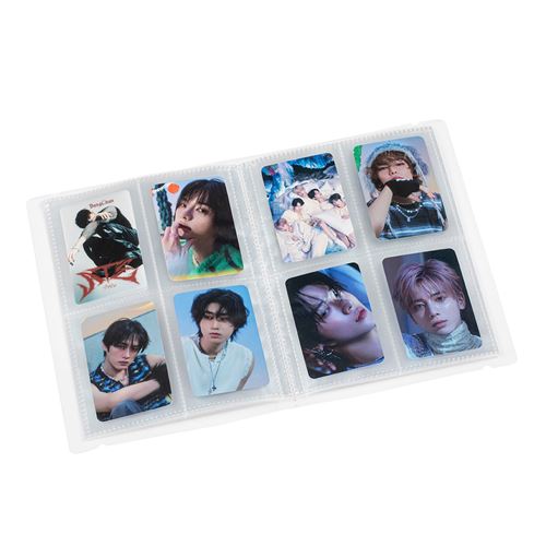 Carnet à Rabat A5 Kpop - 12 Feuilles 96 Poches, Fermeture éclair, étanche, Pour Photos, Cartes, Scrapbooking (Violet)