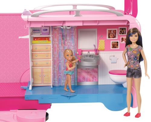 Barbie Mobilier Camping-Car Transformable pour poupées