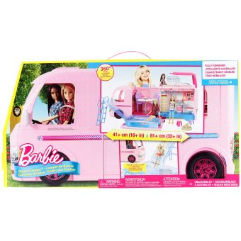 29€68 sur Playset Barbie DreamCamper Camping Car Transformable - Poupée -  Achat & prix