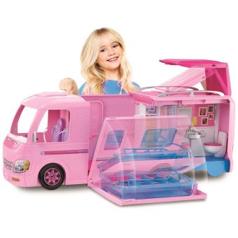 29€68 sur Playset Barbie DreamCamper Camping Car Transformable