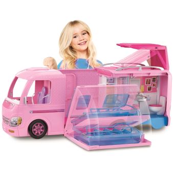 Playset Barbie DreamCamper Camping Car Transformable Poupee Achat prix fnac