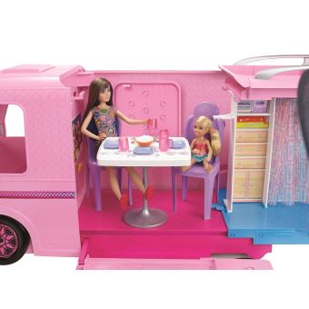 playset barbie dreamcamper camping car transformable