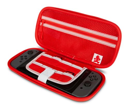 Etui et protection gaming GENERIQUE Boîte de Rangement jeux Nintendo Switch  HAOBUY Carré - Mario rouge