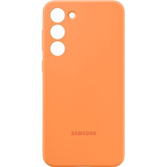 Coque en silicone pour Samsung Galaxy S23+ 5G Orange Abricot