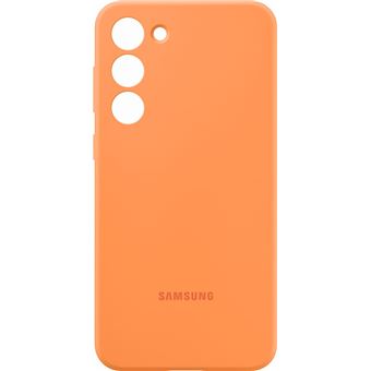 Coque en silicone pour Samsung Galaxy S23+ 5G Orange Abricot - 1