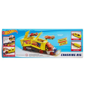 Hot Wheels Camion Crash transporteur pour carambolages de voitures,  jouet les Prix d'Occasion ou Neuf