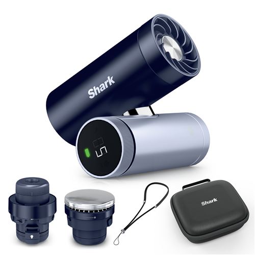 Ventilateur Shark Chillpill Système De Rafraîchissement 3-En-1 Etui Et Sangle Bleu