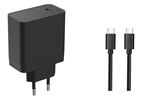 Chargeur USB Type C 65 Watts + Câble USB Type C 1m 5A On Earz Mobile Gear Noir