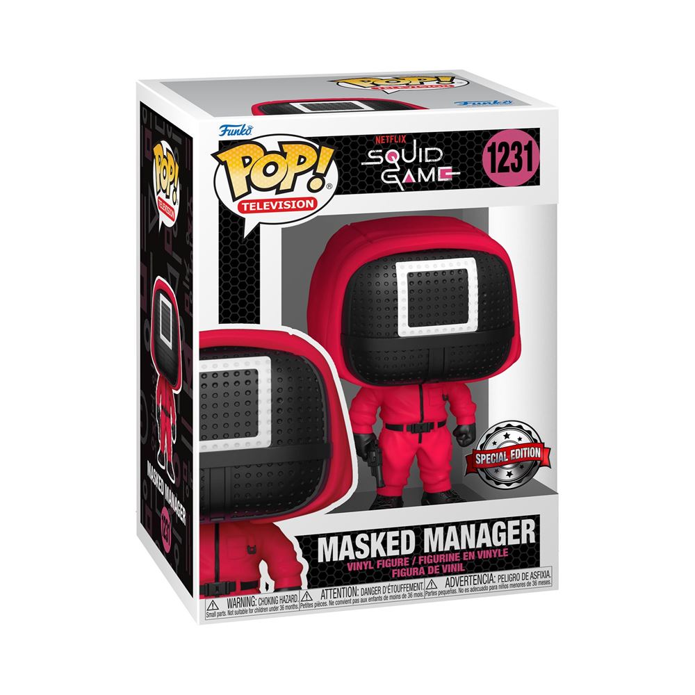 Figurine Funko Pop TV Squid Game Masked Manager Avant premi re Fnac