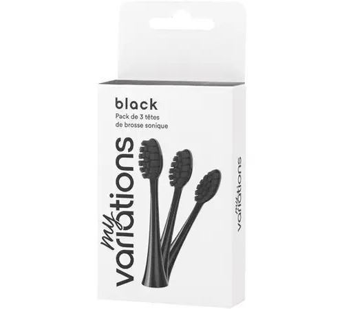 Pack de 3 Têtes de brosse My Variations SOHEABLKTRIO Noir
