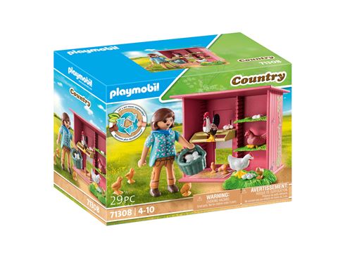 Playmobil Country 71308 Agricultrice et poulailler
