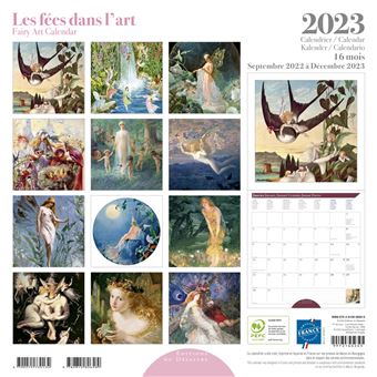 CALENDRIER 2023 30X30 FEES DANS L''ART