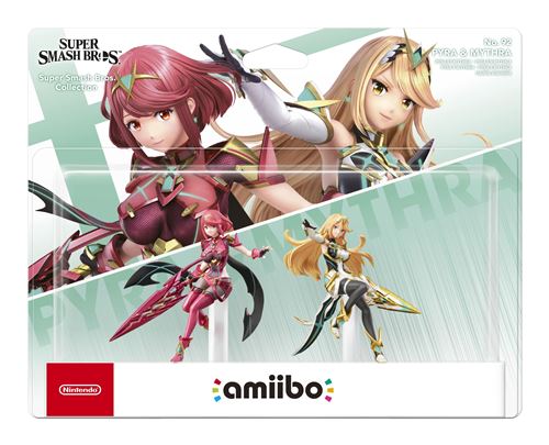 Pack de 2 Figurines Amiibo Pyra Mythra Série Super Smash Bros numéro 92