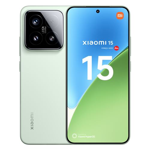 Smartphone Xiaomi 15 6,36 5G Double Nano SIM 512 Go Vert conçu avec Leica