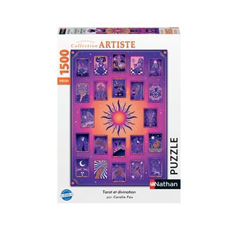 Puzzle 1500 pièces Nathan Tarot et divination Coralie Fau