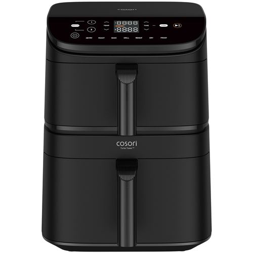 Cosori CAF-DC121-AEUR Doppel 10,8 l Eigenständig 2630 W Heißluftfritteuse Schwarz