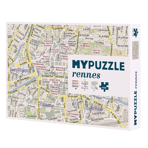 Puzzle Helvetiq Rennes 1000 pièces - Helvetiq