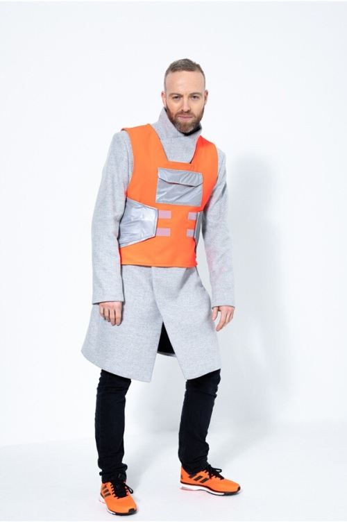 Veste Vélo réfléchissante réversible Urban Circus Gilet Swat Rouge Taille 2