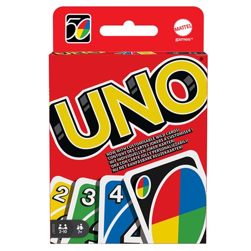 Multicolore Jeu D’ambiance Mattel Uno