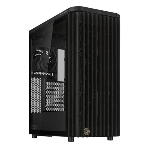 Boitier PC ASUS ProArt PA401 Wood Edition moyen tour noir avec panneau latéral verre trempé