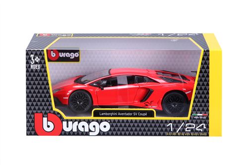 Maquette Lamborghini Aventador Rouge - Échelle 1:34-39 - Marque WELLY - Neuf Sous Licence