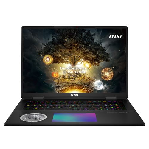 PC portable gaming MSI Titan 18 HX Dragon Edition Norse Myth A2XWJG-677FR 18 UHD+ 120 Hz Intel® Core™ Ultra 9 96 Go RAM 6 To SSD Nvidia GeForce RTX 5090 Noir