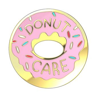 Support téléphone Popsockets Grip Enamel Beignet rose