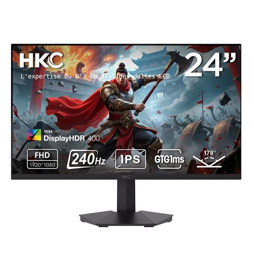 Ecran PC Gaming HKC G24H3D Fast 24 240 Hz Full HD