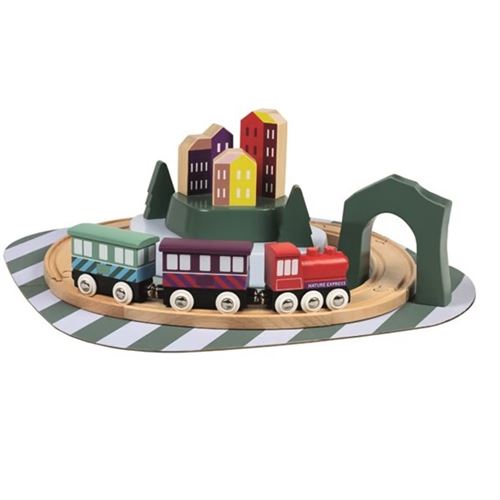 Jeu d'éveil Petit train en bois