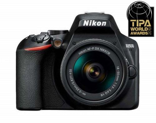 Appareil photo Reflex Nikon D3500 Noir+ Objectif Nikkor AF-P DX 18-55 mm f/3.5-5.6 VR
