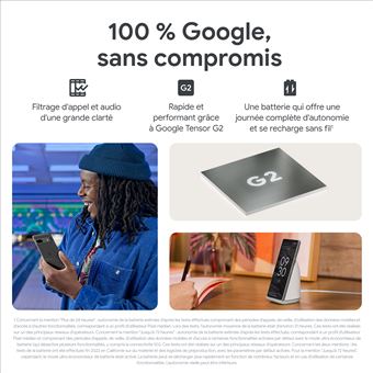 Smartphone Google Pixel 7a 6.1" 5G Double SIM 128 Go Bleu Océan