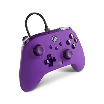 Manette filaire améliorée PowerA pour Xbox Série X Violet Royal