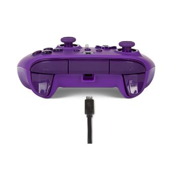 Manette filaire améliorée PowerA pour Xbox Série X Violet Royal