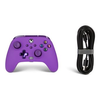 Manette filaire améliorée PowerA pour Xbox Série X Violet Royal