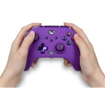 Manette filaire améliorée PowerA pour Xbox Série X Violet Royal