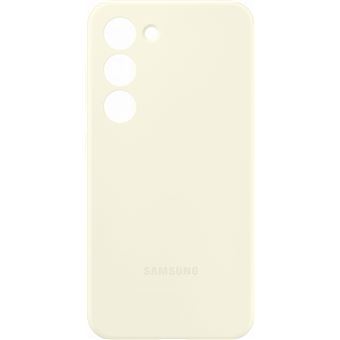 Coque en silicone pour Samsung Galaxy S23 5G Crème