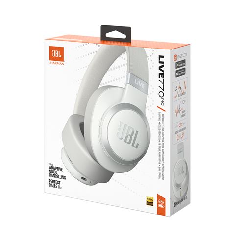 Casque audio Jbl Live 770 NC Bleu, Casque Circum-Auriculaire sans fil a  reduction de bruit adaptative - LIVE770NCBLU