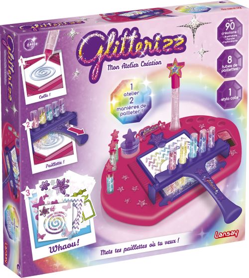 Lansay Glitterizz Pop – Überraschungsfigur Mit Glitzer, 20 Kombinationen, Inkl. Seltener Leuchteffekte