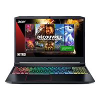  PC Portable Gaming Acer Nitro 5 AN515-55-51QY 15,6" Intel Core i5 16 Go RAM 512 Go SSD Noir + 1 mois Xbox Pass 