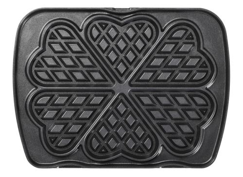 Jeu de plaques Premium Gaufres Lagrange pour 6 gaufres cœur 010522 Noir