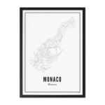 Affiche Wijck 40 x 50 cm Monaco