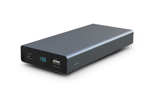 Batterie Externe Urban Factory Argent 26.800mAh 60 watts x2 USB et 1 USB-C