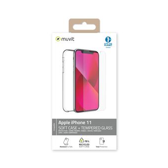 Tikawi x2 verre trempé 9h iphone 11 / 12 (6.1) protection ecran